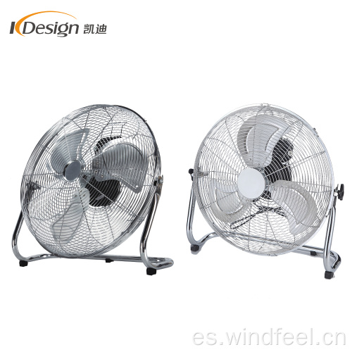 Ventilador de piso de pedestal oscilante portátil silencioso Whisper Ventiladores de piso plateados grandes industriales de 20 pulgadas